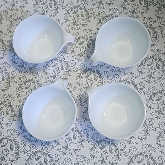 Vintage Corelle 70s Gold Butterfly Set 4 MCM Tea Cups USA Corning - Picture 6 of 7